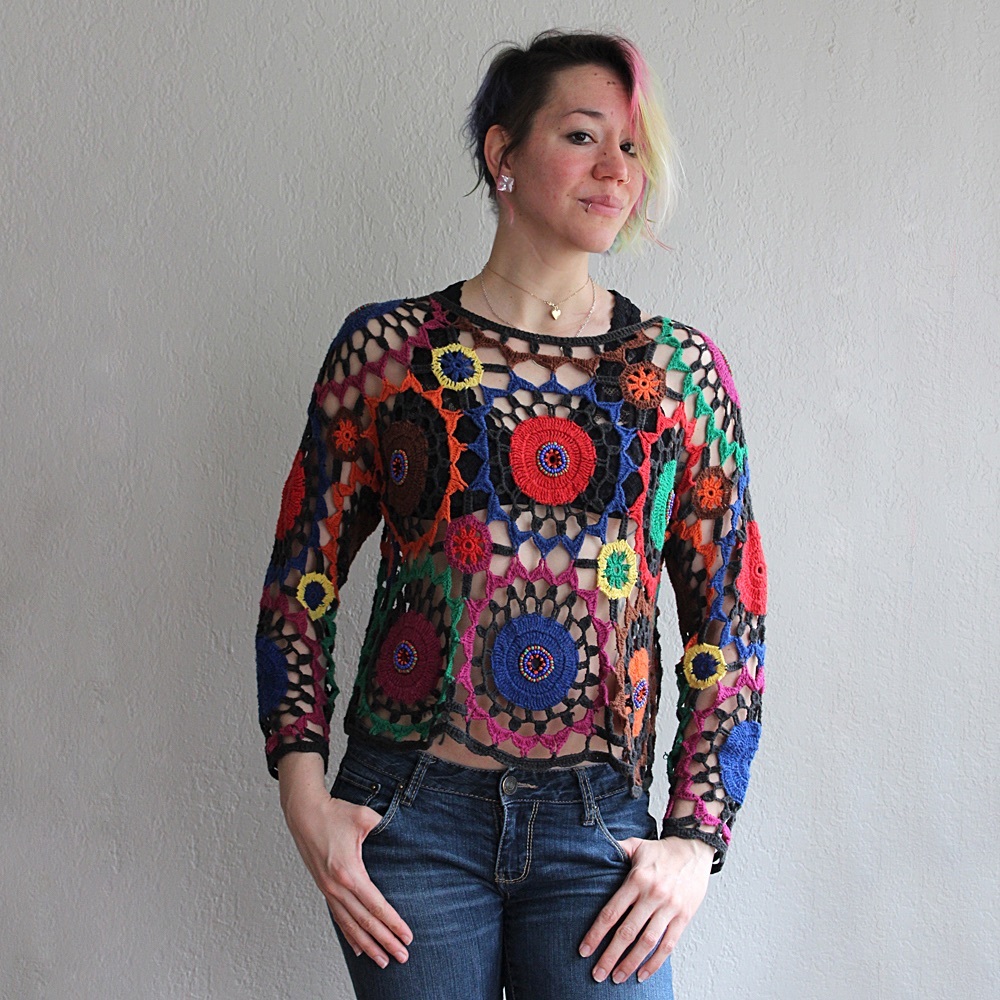 Vintage Hand Knit Top
